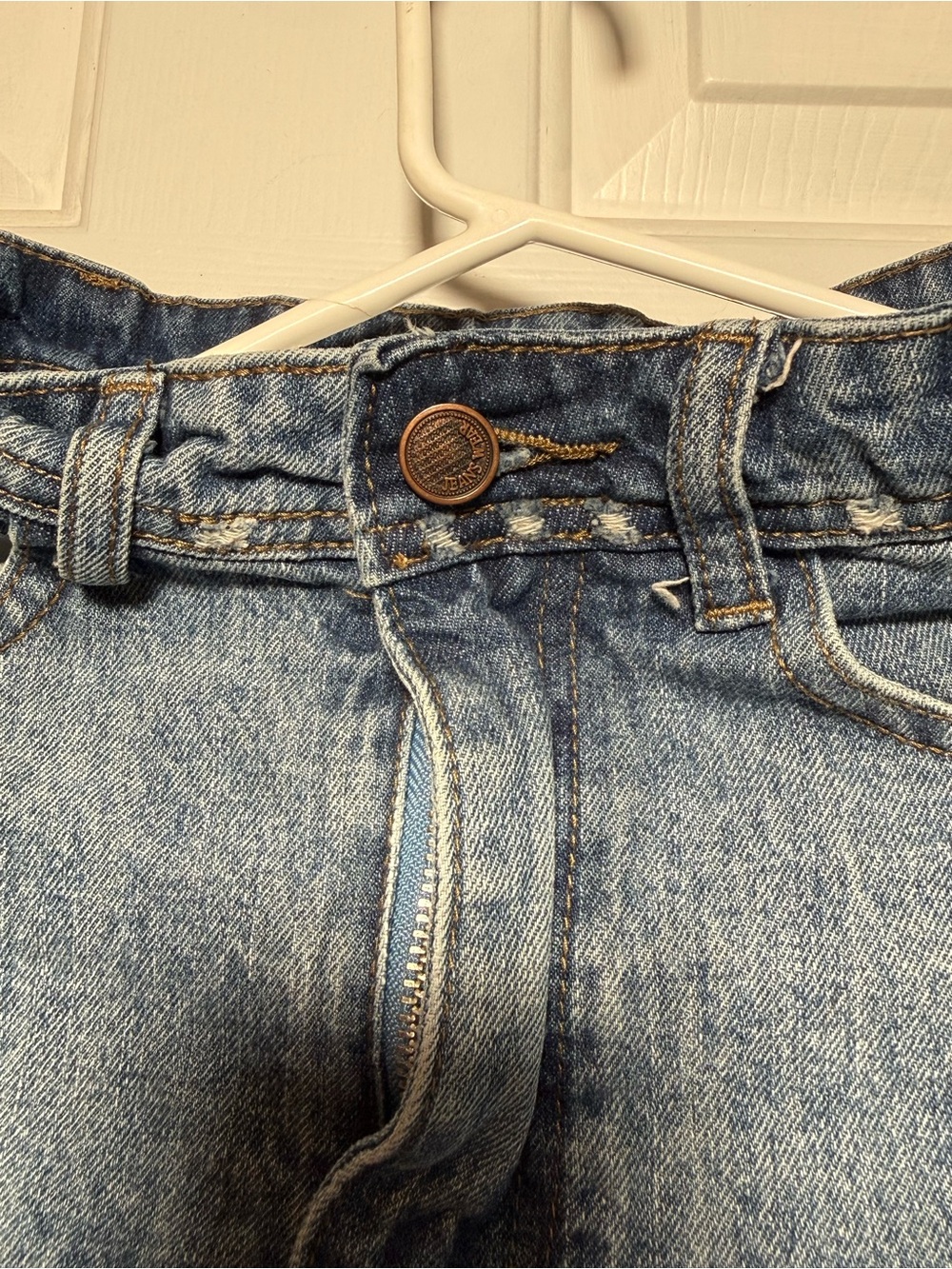 Y2K Blue Denim Ruffled Mini Skirt - Picture 2 of 3